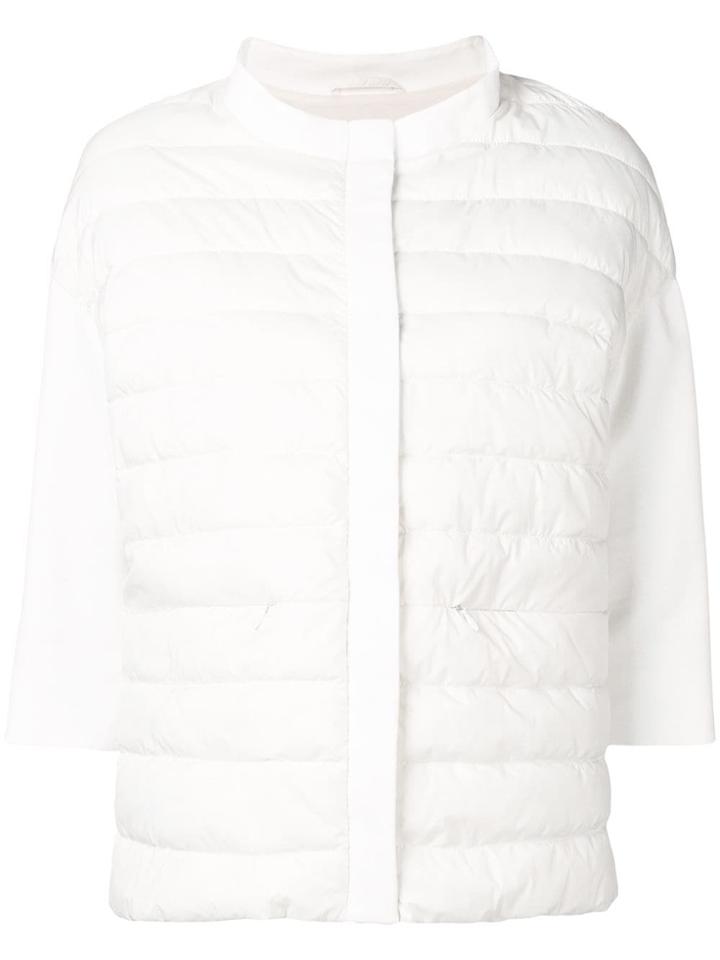 Herno Padded Collarless Jacket - White