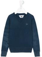 Macchia J Kids - Star Patch Sweatshirt - Kids - Cotton - 8 Yrs, Boy's, Blue