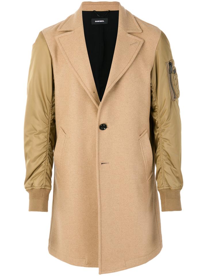 Diesel W-customiz Coat - Brown