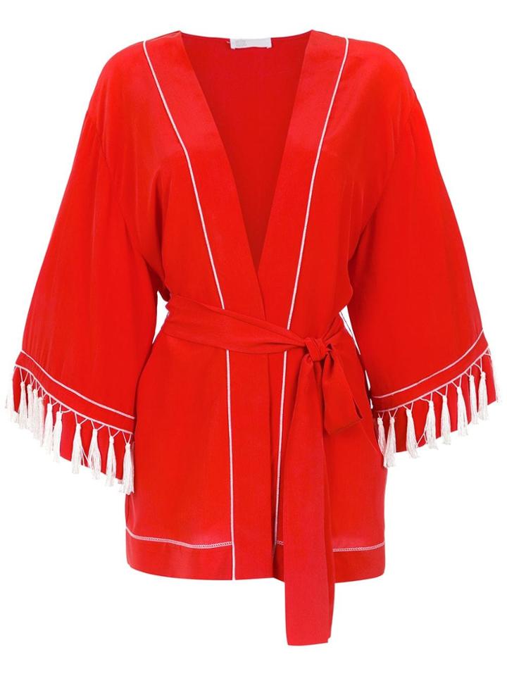 Nk Silk Kimono - Red