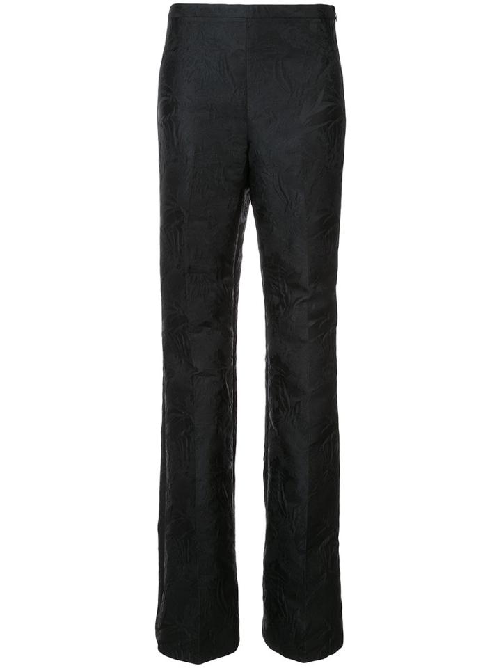 Jacquard Palazzo Pants - Women - Polyester - 6, Black, Polyester, Christian Siriano