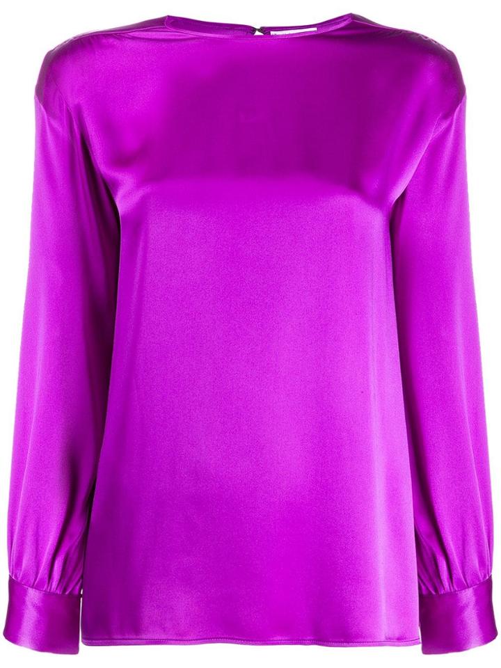 Yves Saint Laurent Vintage 1980's Relaxed-fit Blouse - Purple