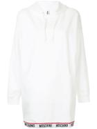 Moschino Hooded Sweatshirt Dress - White