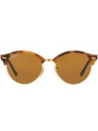 Ray-ban Clubround Classic Sunglasses - Brown