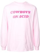 Pleasures Cowboys Print T-shirt - Pink