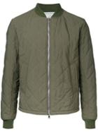 Kent & Curwen Quilted Bomber Jacket, Men's, Size: Large, Green, Polyamide