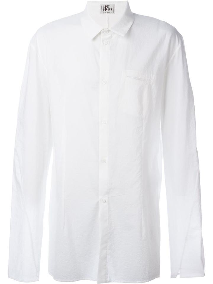 Lost & Found Ria Dunn Wide Sleeve Button Down Shirt, Men's, Size: Xl, White, Cotton