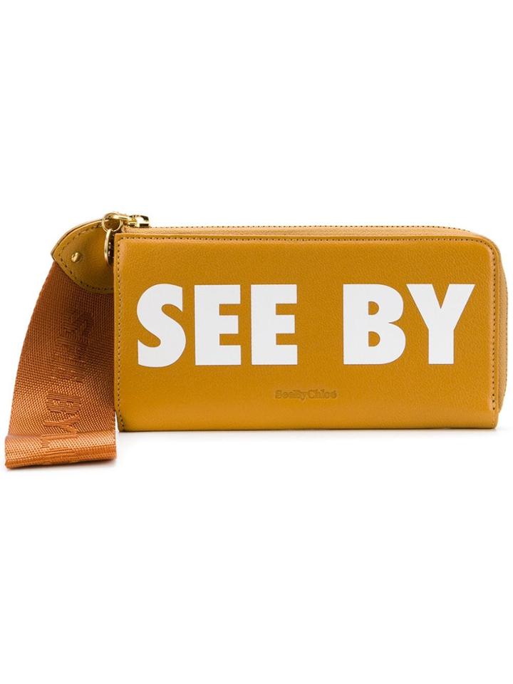 See By Chloé Joris Long Zipped Wallet - Brown