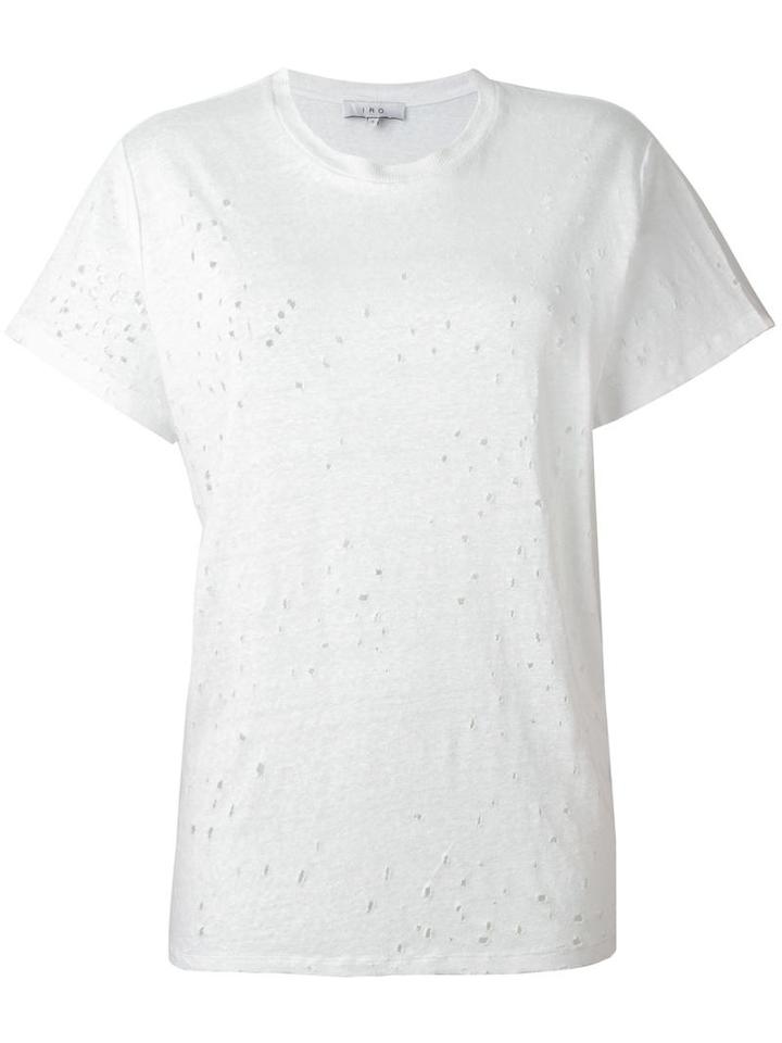 Iro Plain T-shirt, Women's, Size: Small, White, Linen/flax