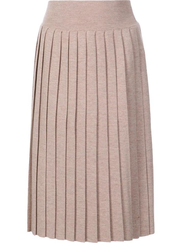 Pleated Knit Skirt, Women's, Size: Small, Brown, Wool, Vivienne Westwood Red Label