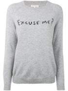 Chinti And Parker - Excuse Me Sweater - Women - Cashmere - S, Grey, Cashmere