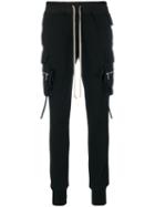 Rick Owens - Fitted Track Trousers - Women - Cotton - 46, Black, Cotton