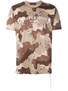 Mastermind World Camouflage Print T-shirt - Brown