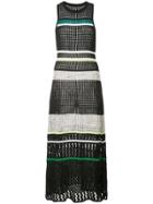 Proenza Schouler Striped Knit Dress - Black