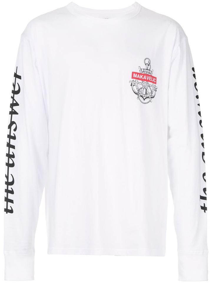 Makavelic Voyage Long Sleeve T-shirt - White