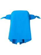 Milly - Tied Bardot Top - Women - Polyester/spandex/elastane - 6, Blue, Polyester/spandex/elastane