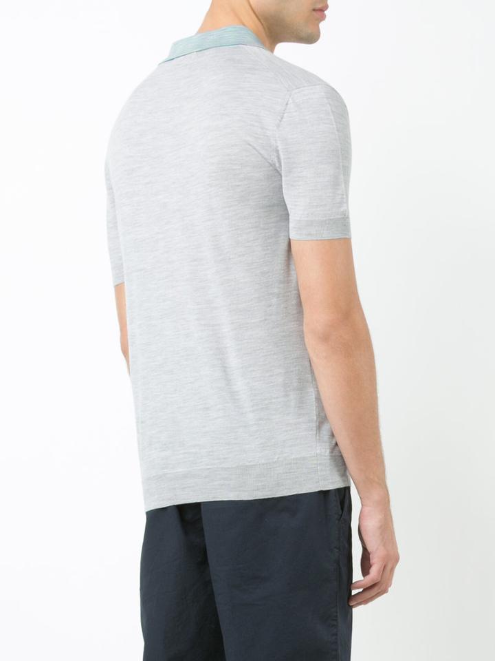 Orley - Classic Polo Shirt - Men - Merino - S, Grey, Merino