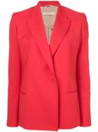 Ssheena Fitted V-neck Blazer - Red