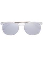 Linda Farrow - Square Frame Sunglasses - Women - Metal - One Size, Grey, Metal