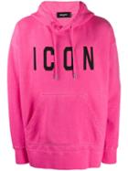 Dsquared2 Icon Logo Hoodie - Pink