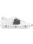 Philipp Plein Embellished Sneakers - White