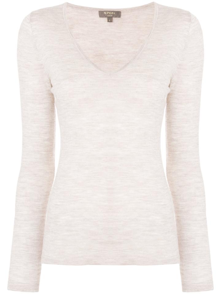 N.peal Super Fine Cashmere Sweater - Nude & Neutrals