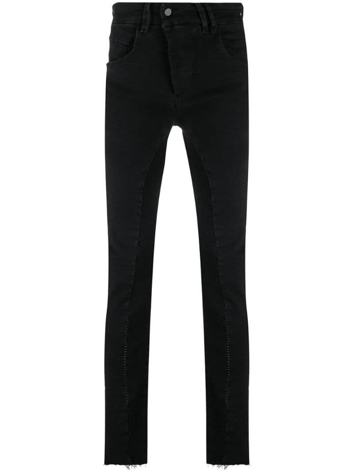 Thom Krom Off-centre Button Trousers - Black