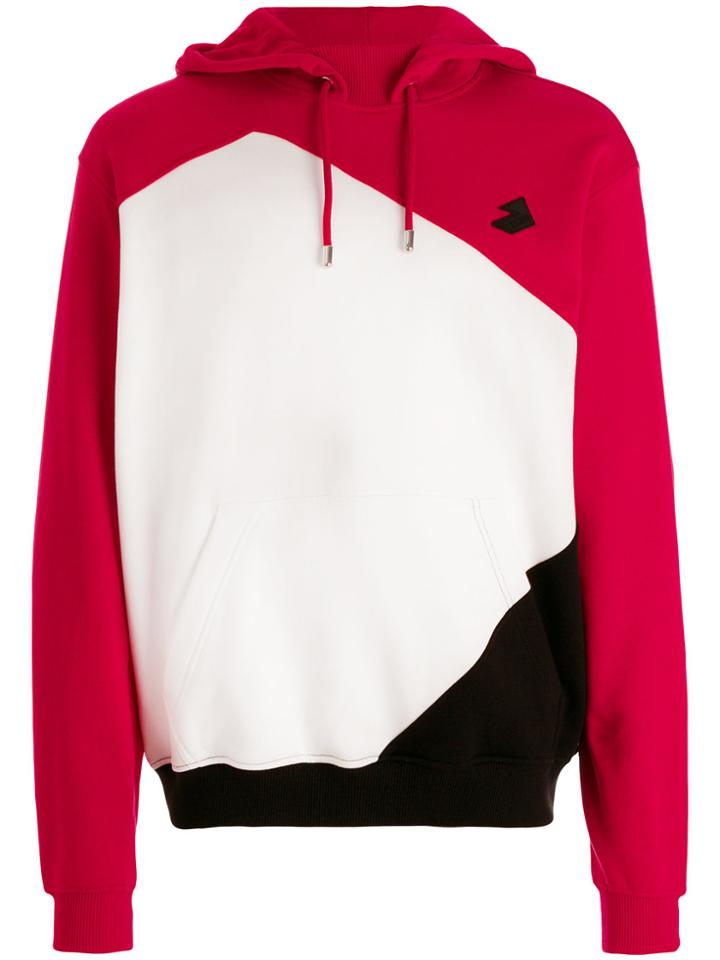 Versus Contrast Colour Block Hoodie - White
