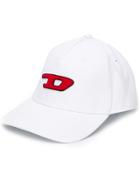 Diesel 3d Logo Patch Baseball Cap - White