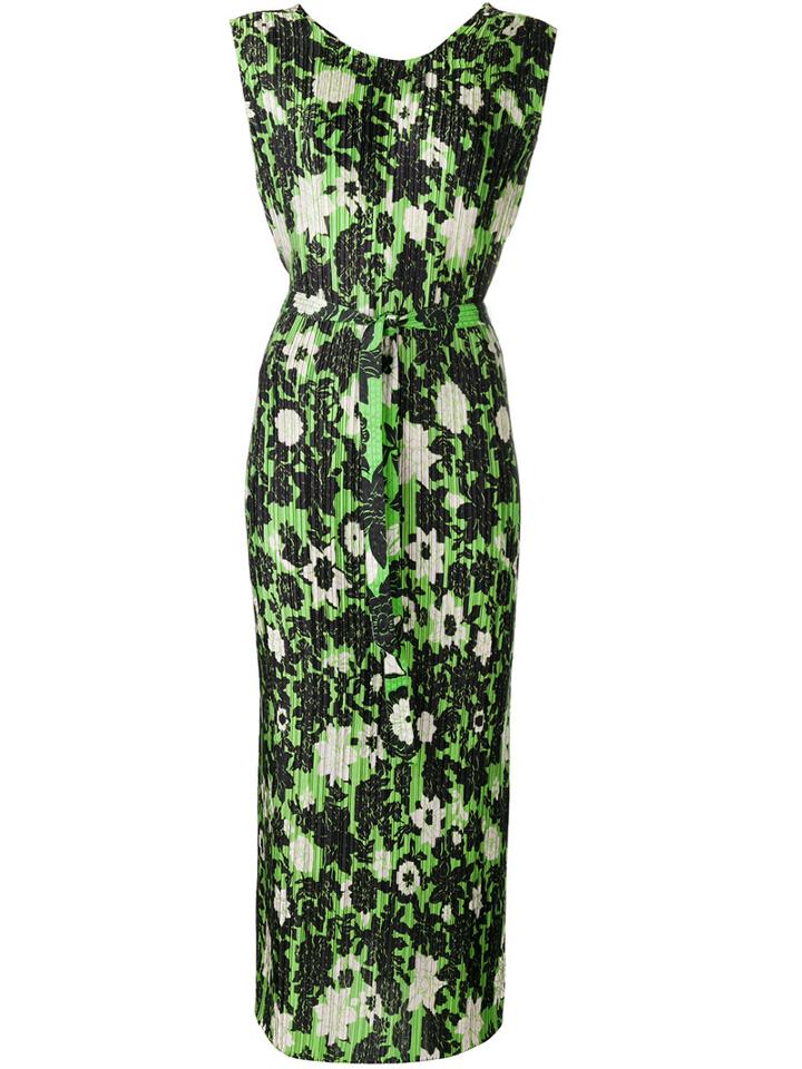 Christian Wijnants - Sleeveless Floral Dress - Women - Polyester - 42, Women's, Black, Polyester