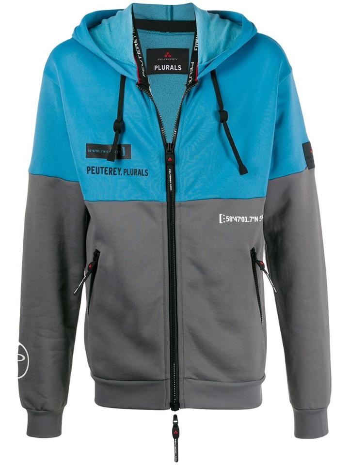Peuterey Irwin Logo Zip-up Hoody - Blue