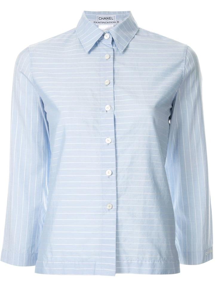 Chanel Vintage Striped Shirt - Blue