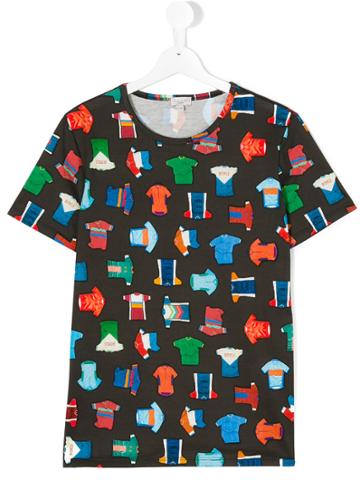 Paul Smith Junior Bicycle Racing Top Print T-shirt - Black