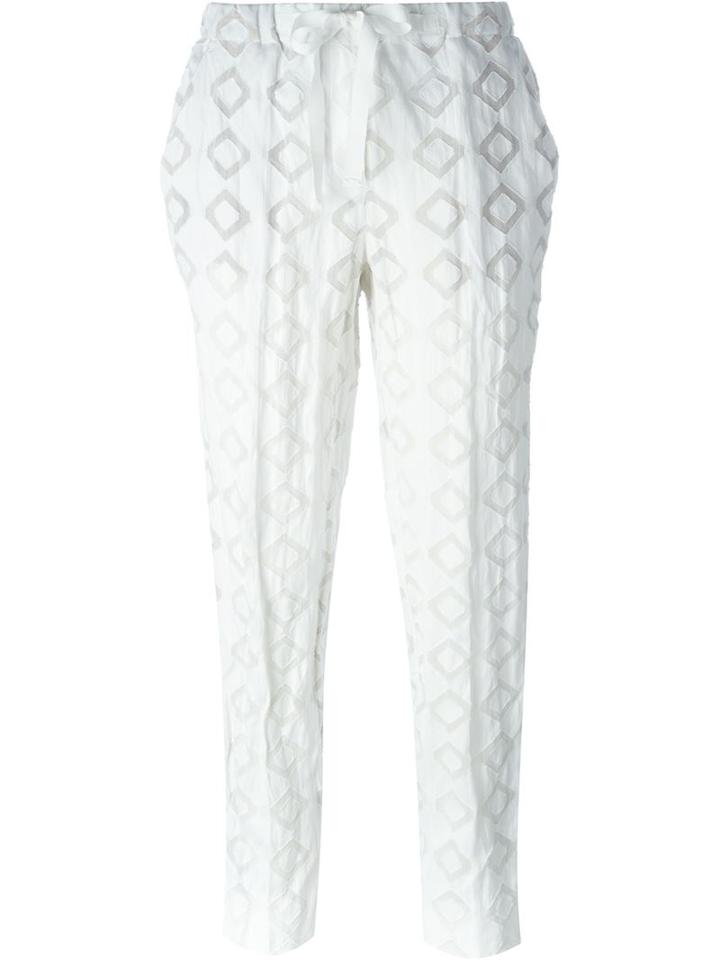 Incotex Diamond Print Trousers