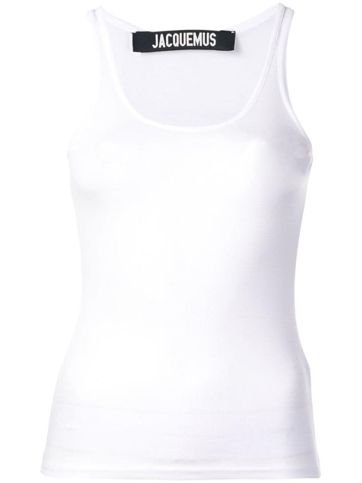 Jacquemus Plain Tank Top - White