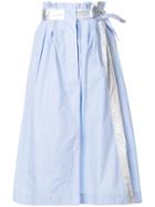 Paco Rabanne Belted Midi Skirt - Blue