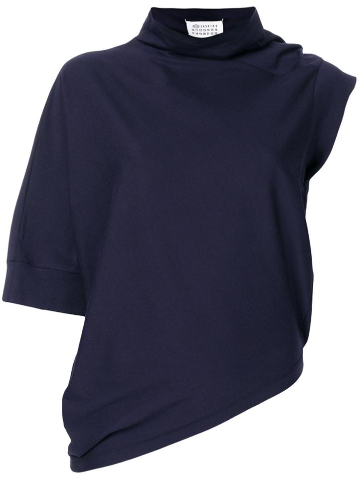 Maison Margiela One Shoulder Asymmetric Top - Blue