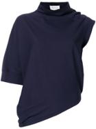 Maison Margiela One Shoulder Asymmetric Top - Blue