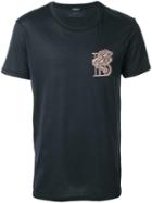 Balmain Lion T-shirt, Men's, Size: Medium, Black, Cotton