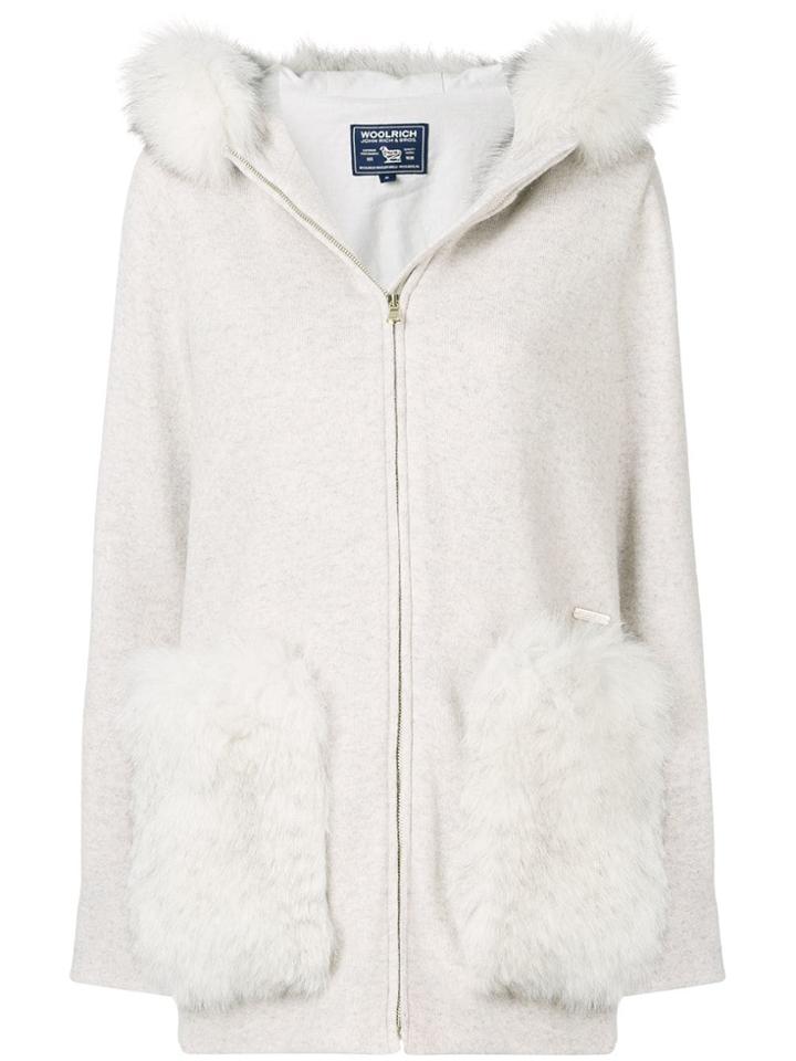 Woolrich Zipped Up Jacket - Nude & Neutrals