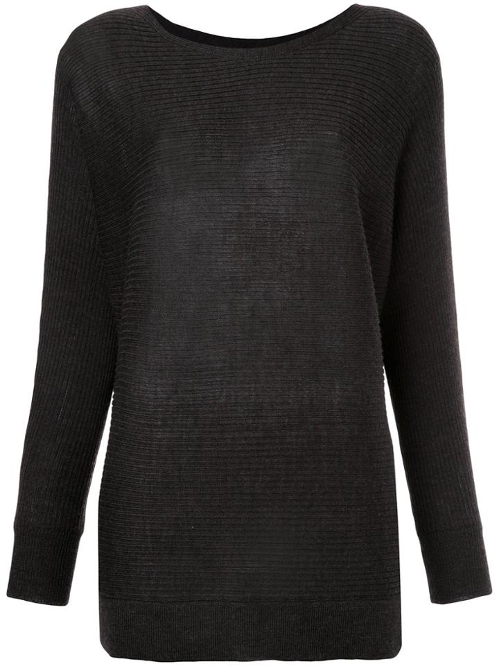 Roberto Collina Boat Neck Sweater - Grey