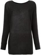 Roberto Collina Boat Neck Sweater - Grey