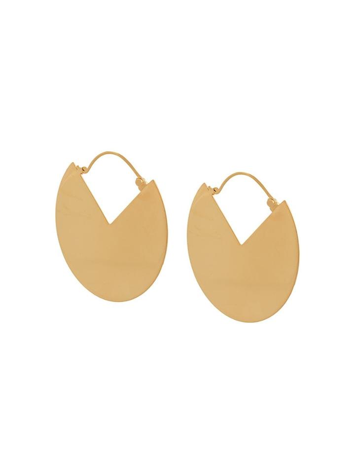 Isabel Marant Geometric Drop Earrings - Metallic