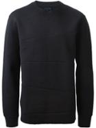 Lanvin Stitching Detail Sweatshirt, Men's, Size: L, Blue, Cotton/polyamide