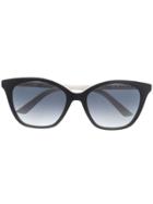 Calvin Klein Square Frame Sunglasses - Black