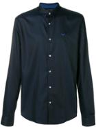 Emporio Armani Plain Button Shirt - Blue