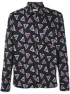 Kenzo - Bermuda Triangles Shirt - Men - Cotton/spandex/elastane/viscose - S, Black, Cotton/spandex/elastane/viscose