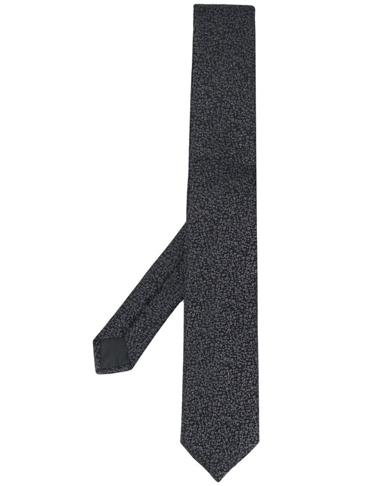 Lanvin Tiny Bubbles Patterned Tie - Black