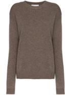 Alexandra Golovanoff Taupe Oversized Cashmere-blend Sweater - Grey