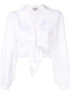 Temperley London Isla Cropped Shirt - White